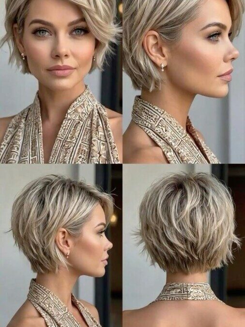 Coupe courte dégradée effilée : le style parfait pour un look moderne et raffiné