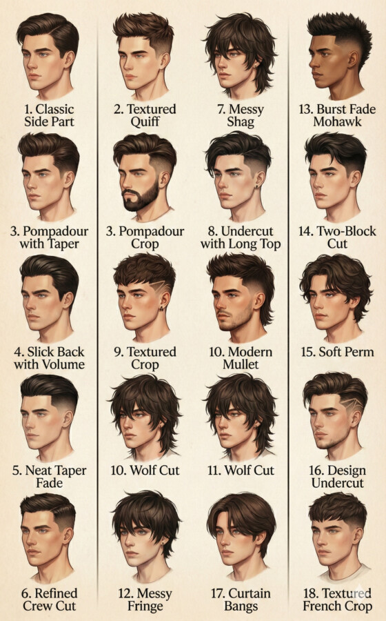 coupe homme court moderne